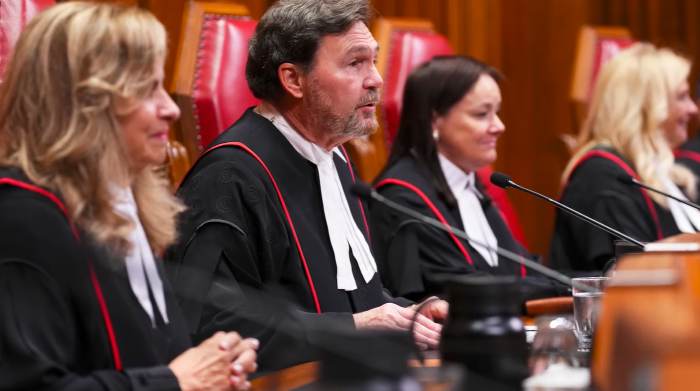 [리처드 와그너(Chief Justice Richard Wagner) 대법원장이 2025년 10월6일 발언하고 있다. Youtube @The Canadian Press 캡처]