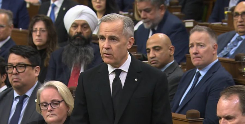 [연방 하원에서 연설 중인 마크 카니 총리. Global News 캡처]