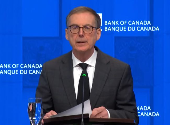 [캐나다 중앙은행 티프 맥클럼 총재. Youtube @CTV News 캡처]