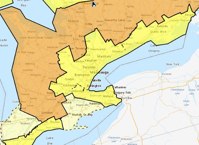 [Weather Information. weather.gc.ca 캡쳐]