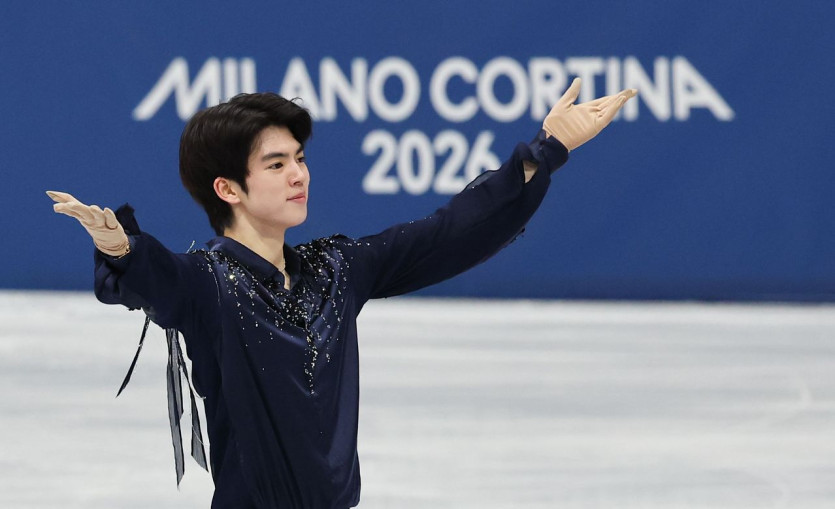 피겨 차준환이 10일 이탈리아 밀라노 아이스 스케이팅 아레나에서 열린 2026 밀라노 코르티나담페초 동계 올림픽 피겨스케이팅 남자 싱글 쇼트프로그램에 출전해 연기를 마친 뒤 관중에게 인사하고 있다. 김종호 기자. 2026.02.10. [출처:중앙일보