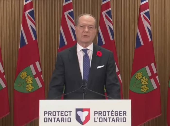 [피터 베들렌팔비 온타리오주 재무장관. Youtube @cpac 캡처]